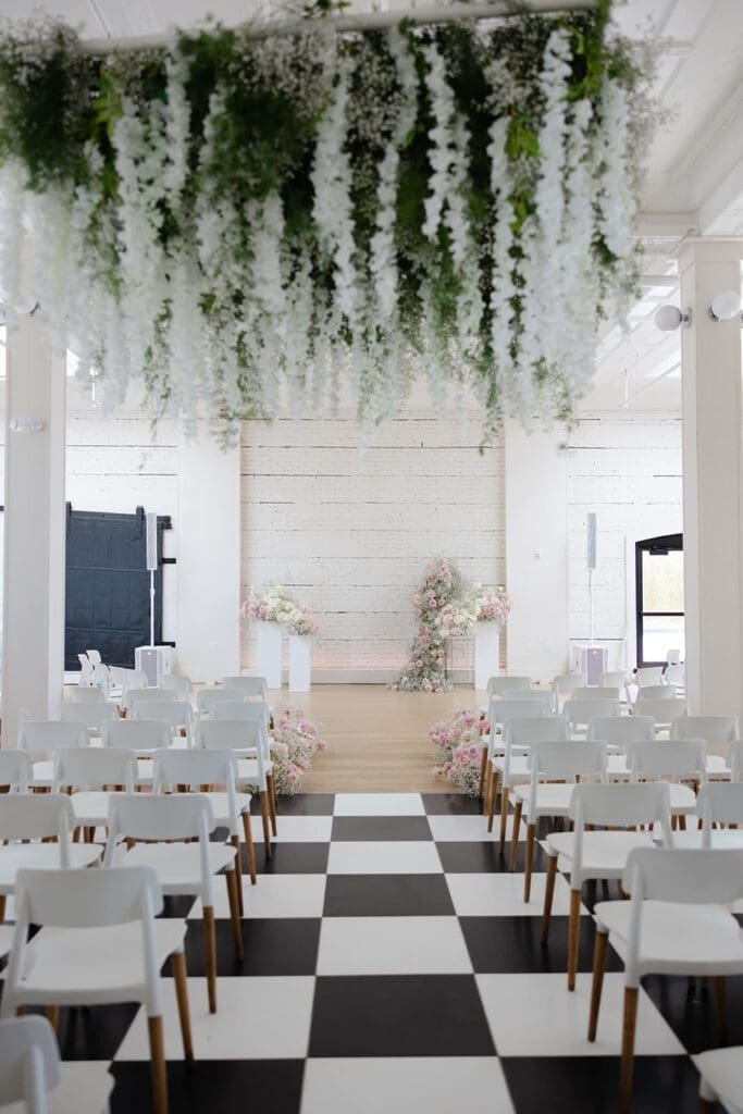 Gordon Green indoor wedding ceremony space