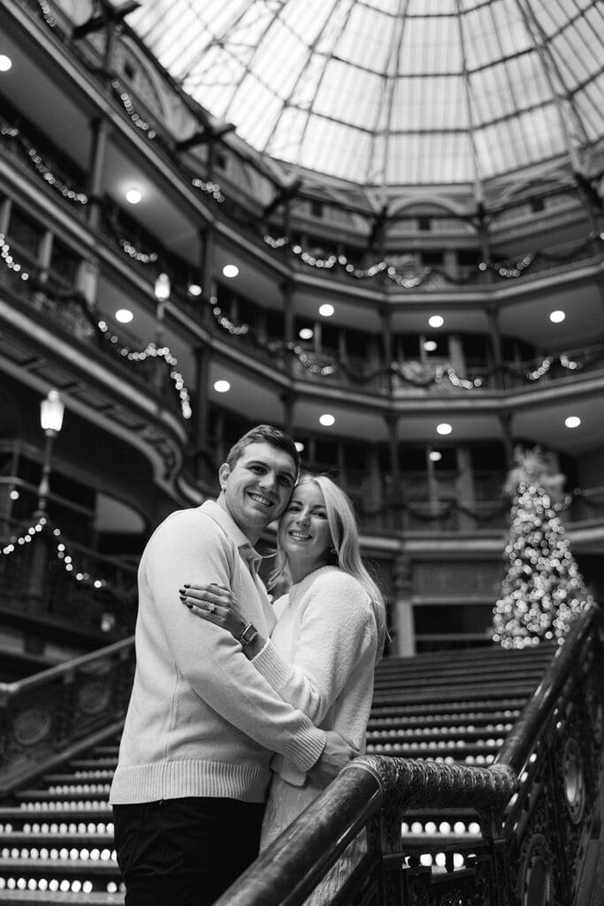 the arcade cleveland engagemet photos