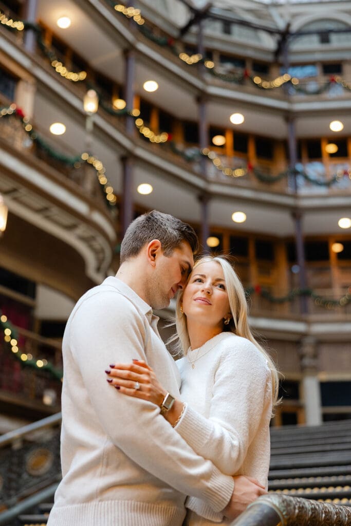 the arcade cleveland engagemet photos