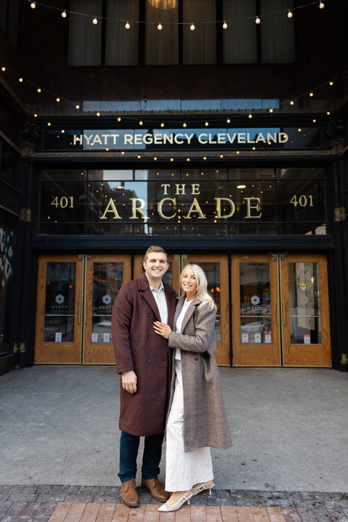 the arcade cleveland engagemet photos