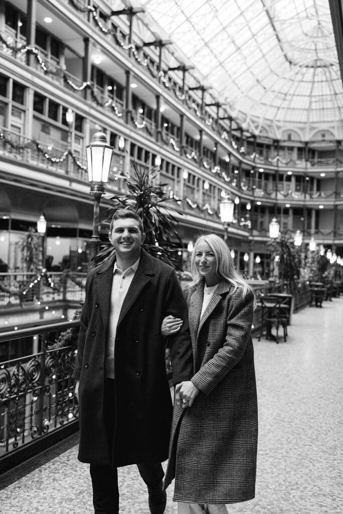 the arcade cleveland engagemet photos