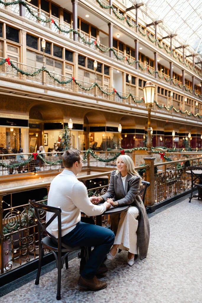 the arcade cleveland engagemet photos