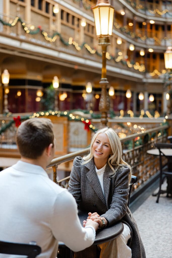 the arcade cleveland engagemet photos