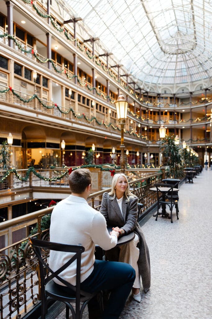 the arcade cleveland engagemet photos