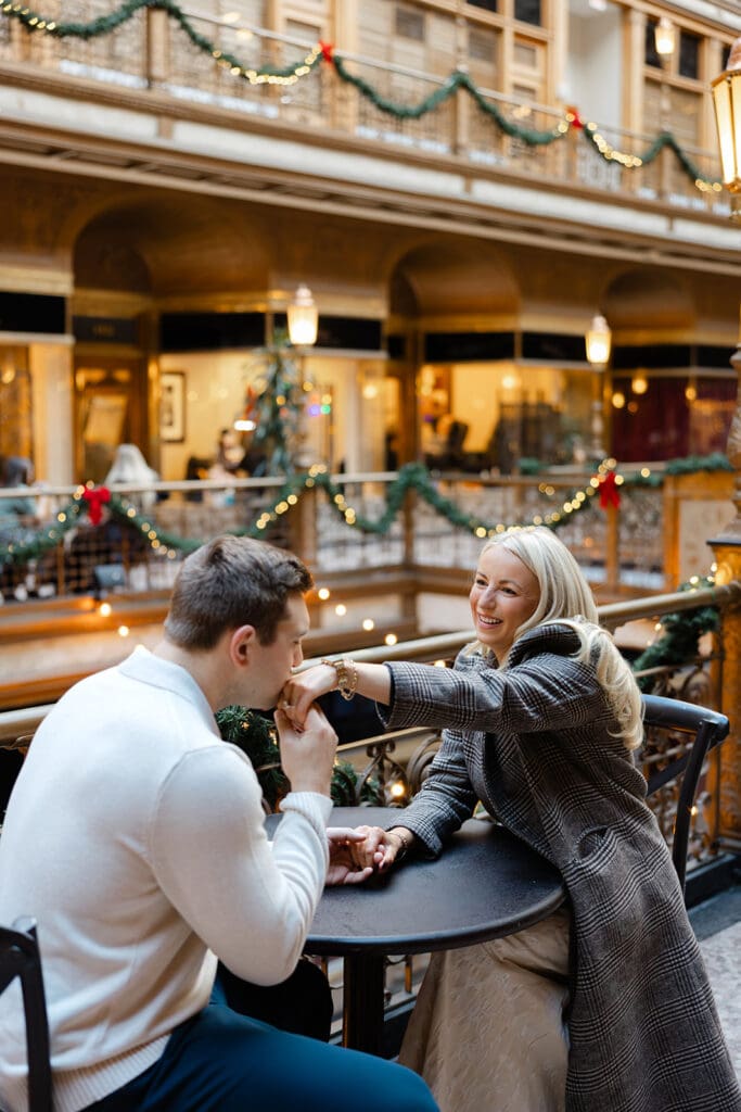 the arcade cleveland engagemet photos