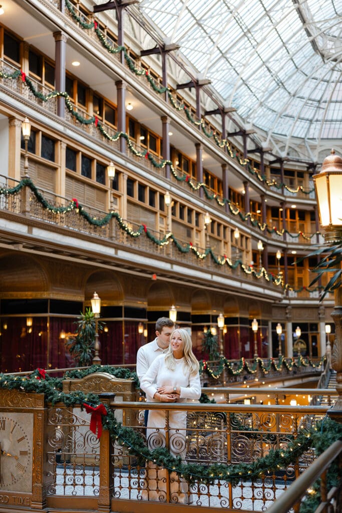 the arcade cleveland engagemet photos
