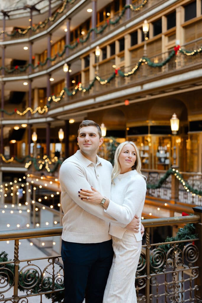 the arcade cleveland engagemet photos