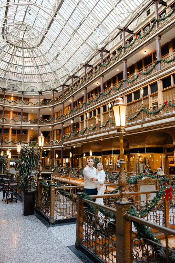 the arcade cleveland engagemet photos