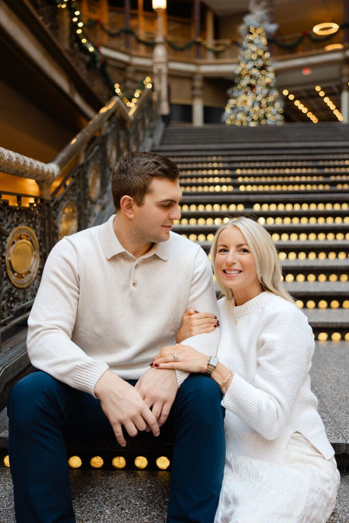 the arcade cleveland engagemet photos